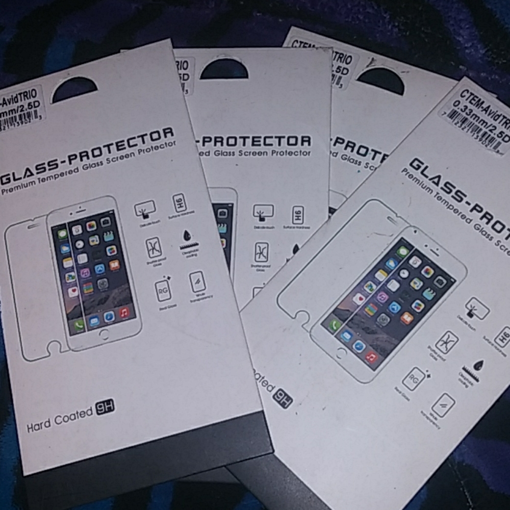 Glass screen protectors